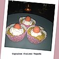 Cupcakes fraise tagada