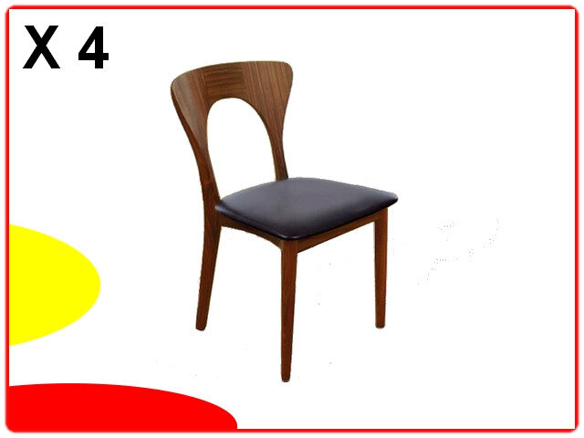chaises Niels Koefoed 1950 teck vintage