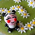**petit panda manga pour gâteau d'anniversaire**