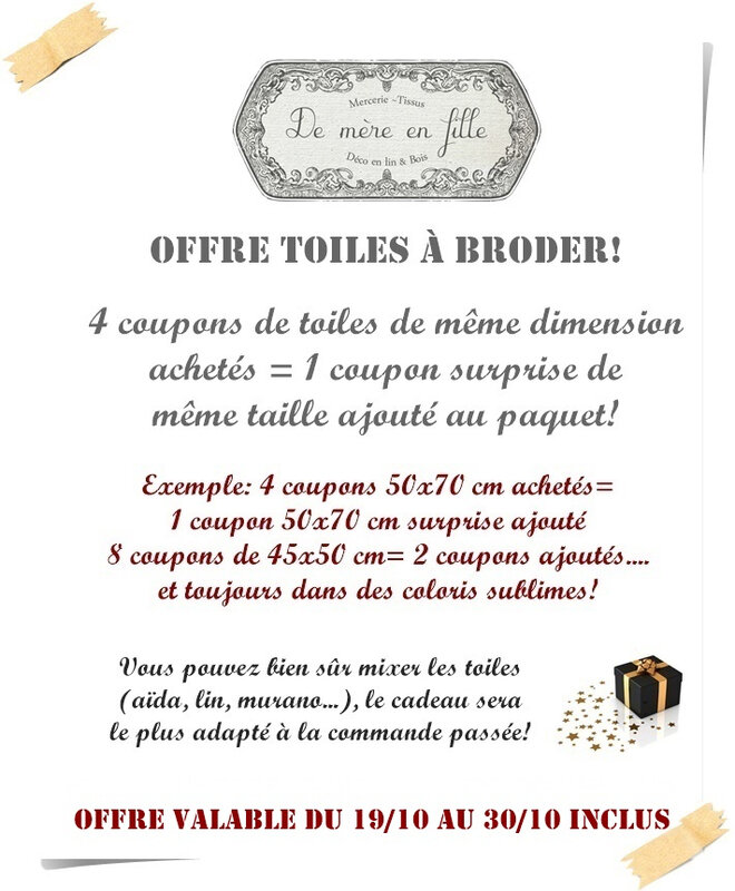 offre toiles octobre 2019