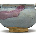 A purple-splashed 'Jun' bowl, Yuan Dynasty