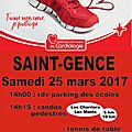 Parcours du coeur à saint-gence, samedi 25 mars !