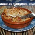 Concassé de tomates et Crumble