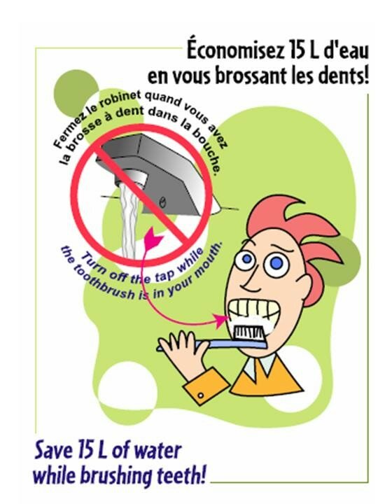 L Eau Et Le Brossage De Dents Eco Reflex By Campus Durable