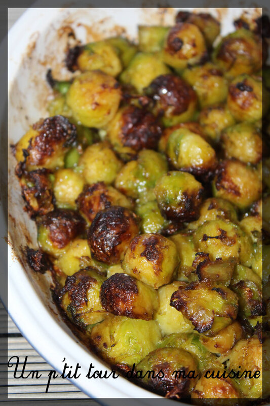 P'tits choux de Bruxelles rôtis au