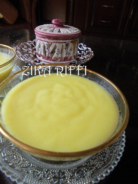 crème citron sans oeufs