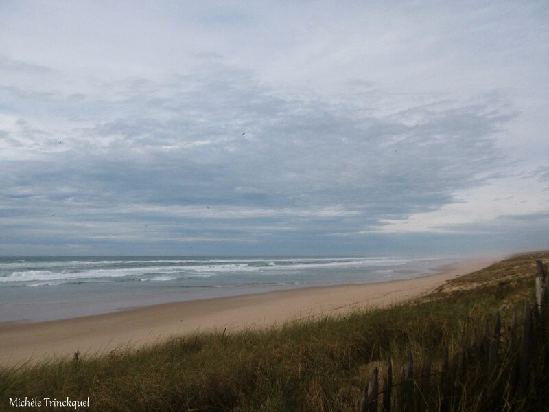 Locéan à La Plage De La Lette Blanche Le 29 Novembre