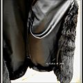Veste en fausse fourrure noire