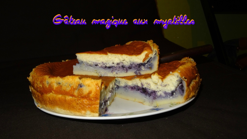Gâteau Magique aux myrtilles