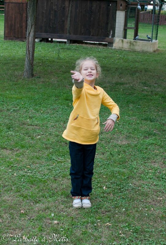 ensemble poussin jean Mélie bisou