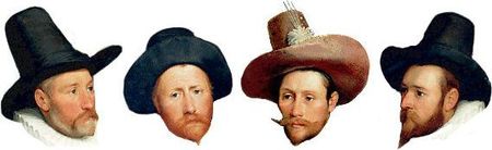 Groupe d'hollandais en 1599