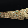 Fragment de spatule, chine, dynastie shang, ca 13°-11° siècles bce