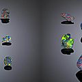 Premier american collection of twelve lightning ridge black opals, lightning ridge, new south wales, australia