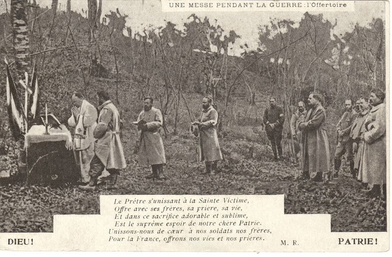 Une messe dans un bois pendant la 1ere guerre mondiale 82705111