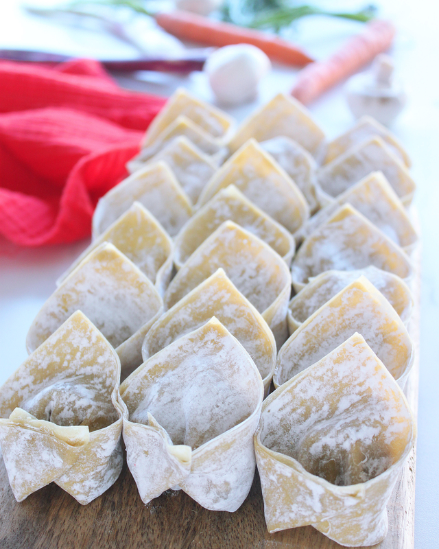 Bouillon Asiatique aux Won Ton (Veggie) Culinaware recettes