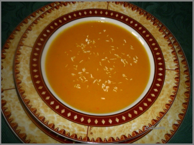 soupe carottes potiron et creme de coco 01