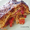 Lasagnes aux poivrons
