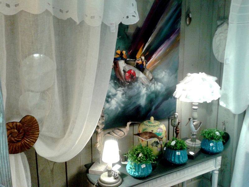 rideaux,huile sur toile,terre cuite,coquecigrues,la rochelle,
