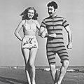Mars 1946, malibu - norma jeane en maillot de bain 