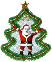 00 gif joyeux noël père noël sapin déco