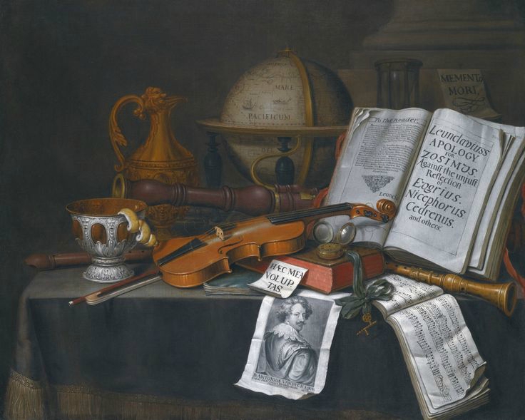 Trompe l'oeil with Writing Materials, Colyer, Edwaert