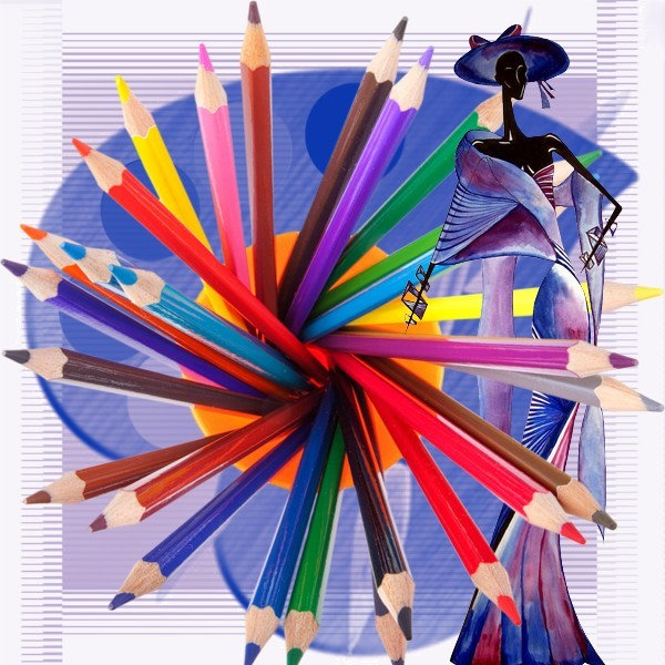 Crayons et pinceaux