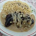 Boudin à la créole aux oignons et lait de coco