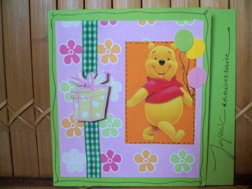 Carte Winnie L Ourson Photo De Cartes Anniversaires Enfants Envie De Scrapbooking