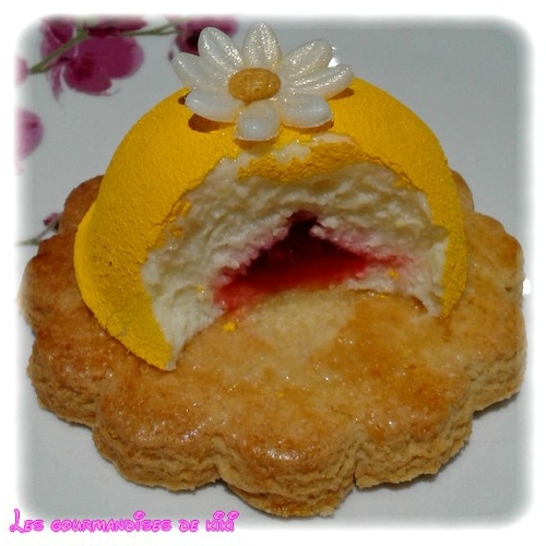 Dome Citron Et Son Coeur Coulant Framboise Les Gourmandises De Kiki
