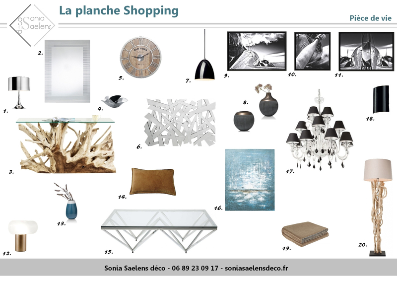 Planche Shopping - Pièce de vie - Page 1