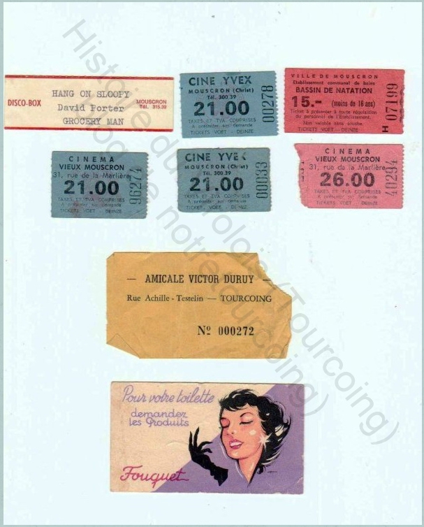 ancien ticket Photo de Anciens tickets, publicités,. Histoire du quartier du Virolois