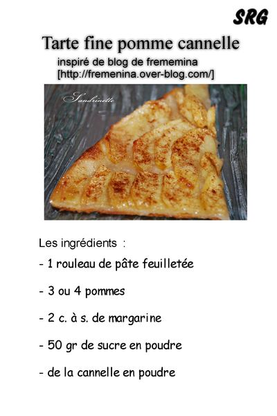 tarte fine pomme cannelle (page 1)