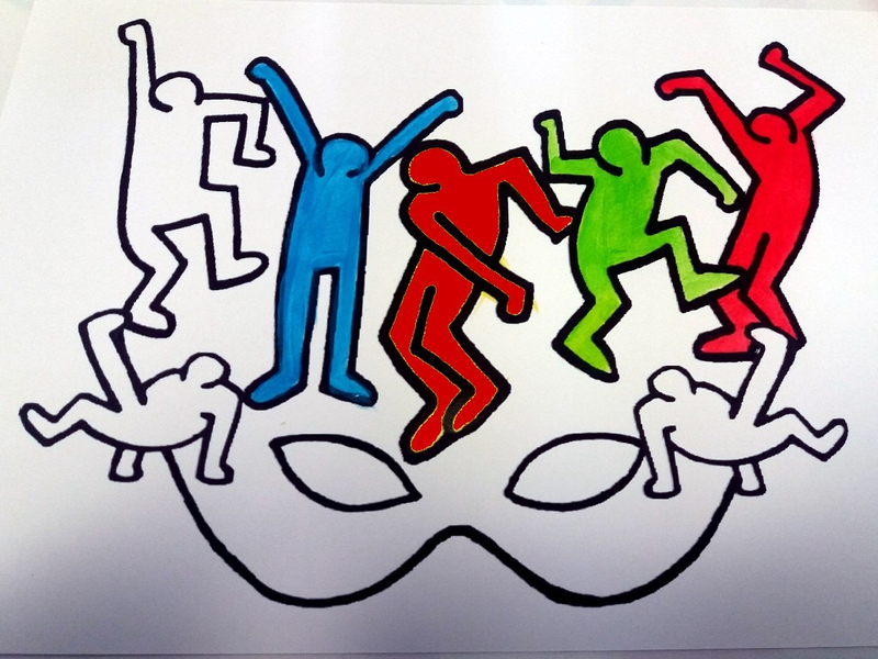 350-MASQUES-Masque Keith Haring (13B)