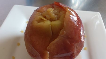 pomme au four sans sucre 