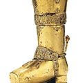 Coupe de corporation de cordonniers en cuivre doré, probablement allemagne, vers 1680