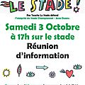 Réunion aujourd'hui au stade!!!