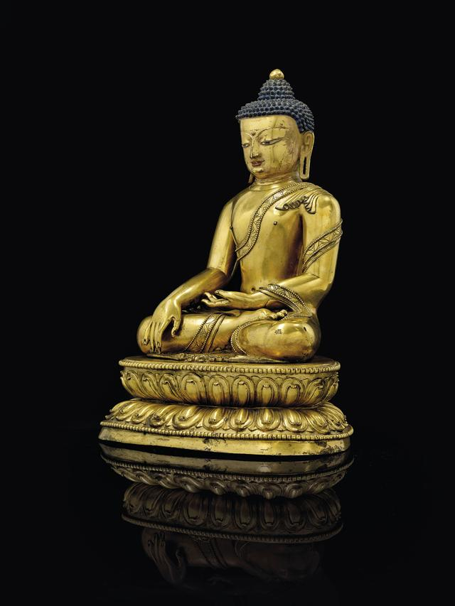 5 CM Tibet Buddhism Bronze Silver Sakyamuni Shakyamuni Gautama Buddha Pendant
