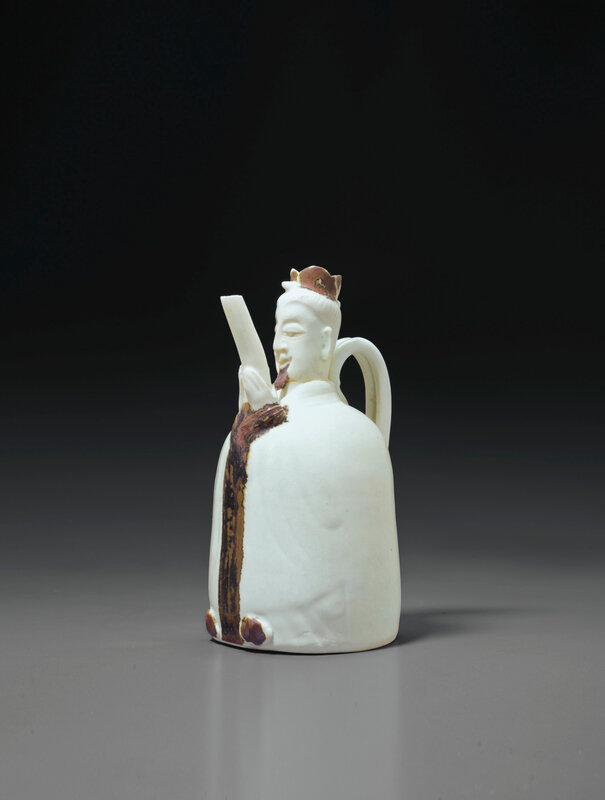 A rare Qingbai iron-brown-decorated figural ewer, China, Northern Song dynasty (AD 960-1127)