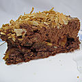 Gâteau crousti-fondant choco poires