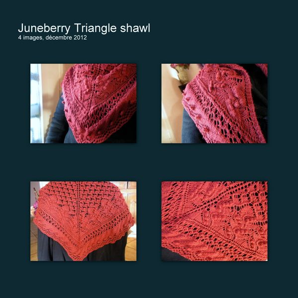 Juneberry Triangle shawl