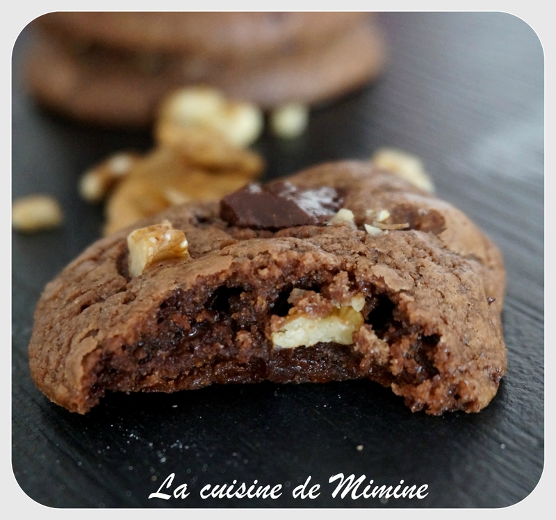 Cookies 100 chocolat... du croustillant, du moelleux et de généreuses chunk de chocolat La