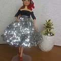 Un ensemble strass et paillette pour barbie