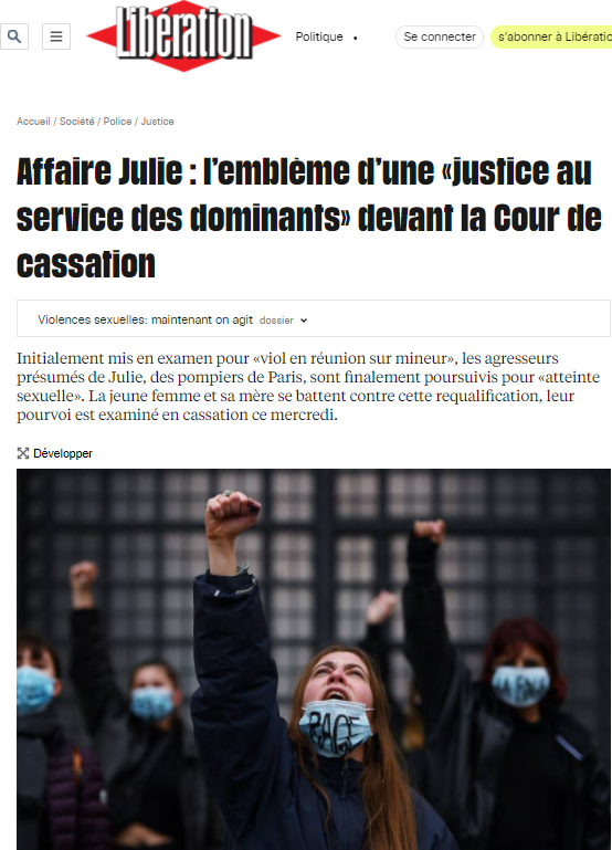 2021-02-11 13_22_45-Affaire Julie _ l’emblème d’une «justice au service des dominants» devant la Cou