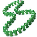 Jadeite bead and diamond necklace