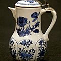 Blue and white ewer with cover, china, kangxi period (1662-1722)