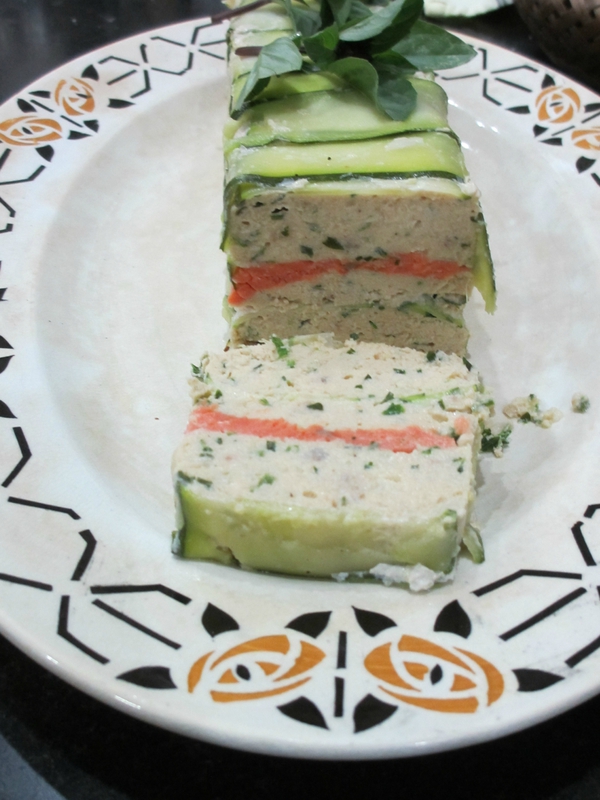 Terrine de truite/courgette et tofu soyeux Kmille Saveurs