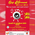 Cherbourg, 14 octobre 2021: nouveau café normand