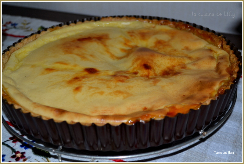 Tarte au flan La cuisine de Lilly