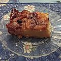 Clafoutis aux pommes et raisins secs au rhum