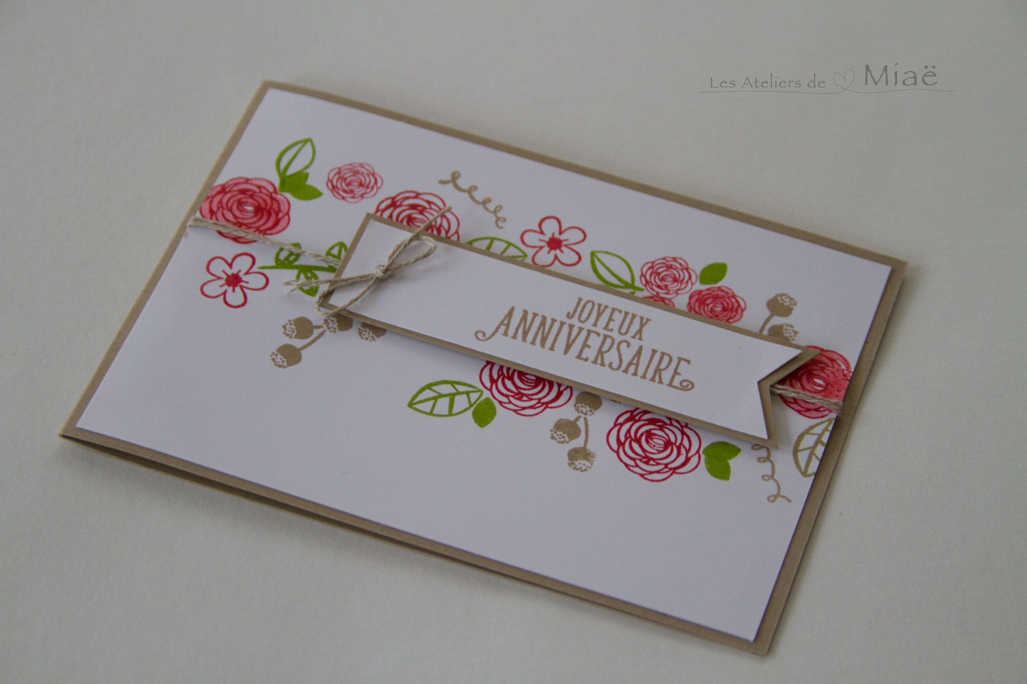 Carte D Anniversaire Beaute Les Ateliers De Miae